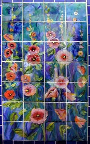Hollyhocks